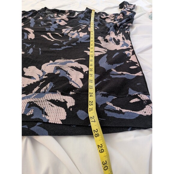 Calvin Klein Performance Stretch Top Women's 2X Black Pink Abstract Athleisure - Picture 10 of 10